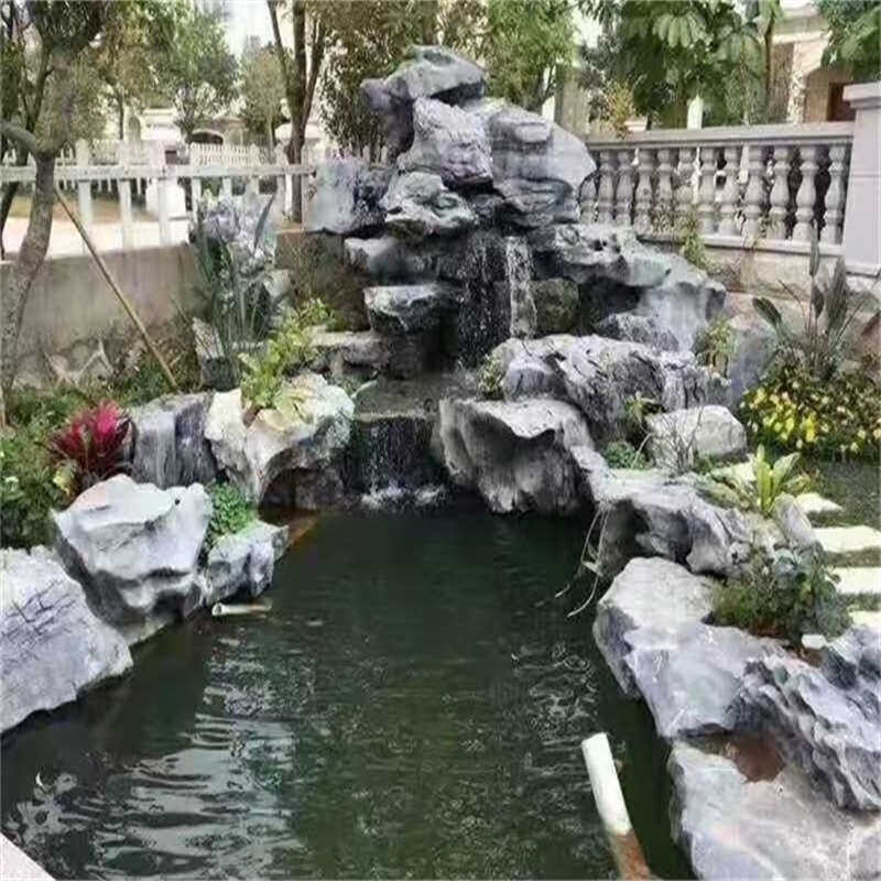 红安庭院鱼池改造过滤